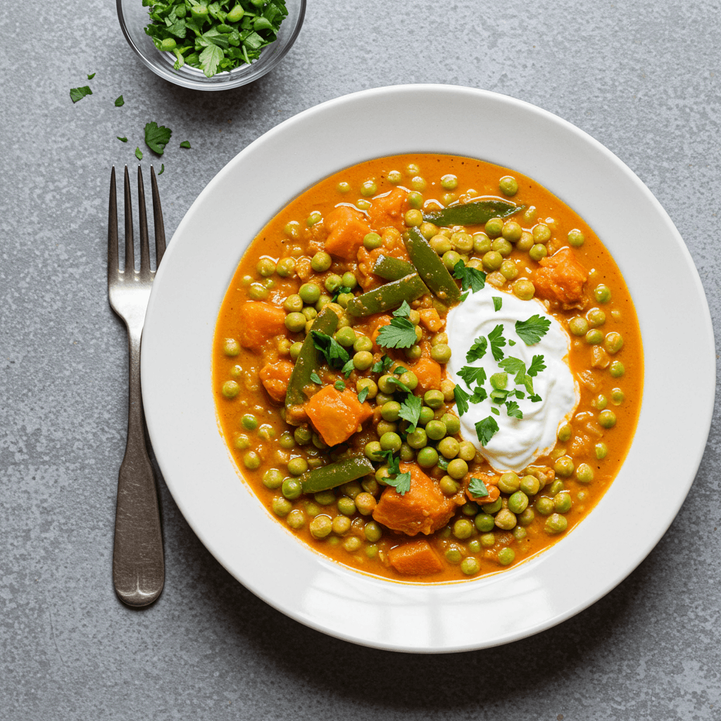 Spiced Pea Stew With Yogurt - Delicious Homemade Recipe