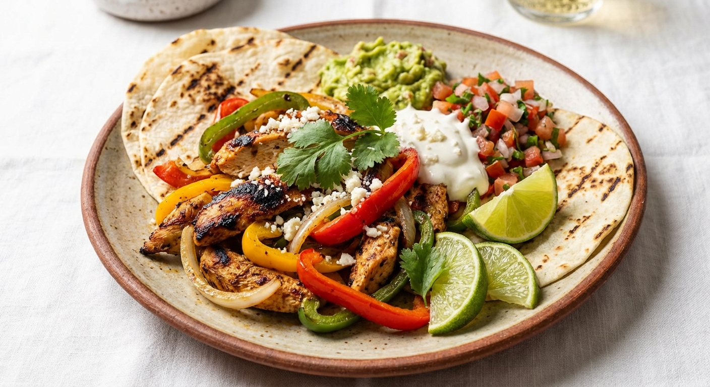 Chicken Fajitas with Bell Peppers & Onions