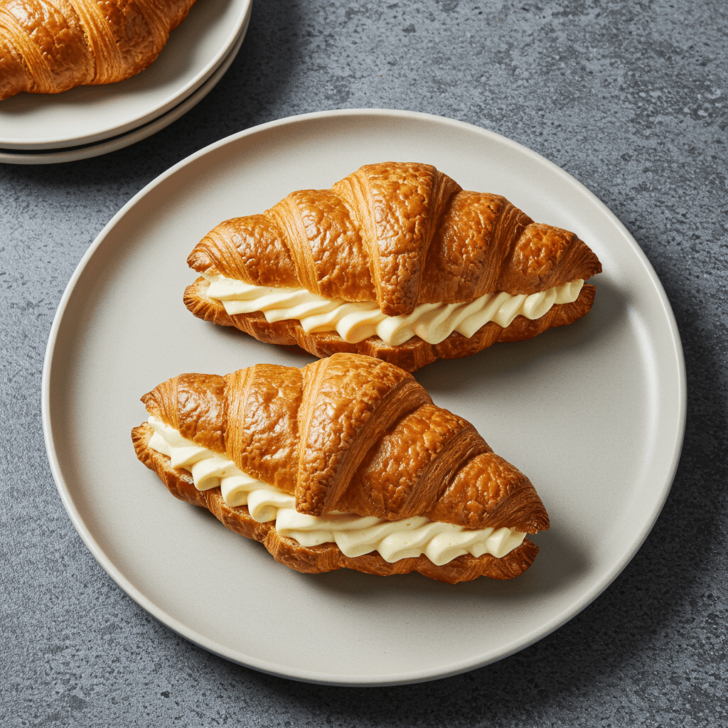 Cream-Filled Croissants