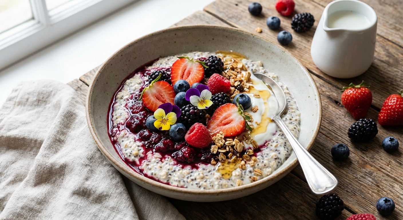 Berry Chia Overnight Oats