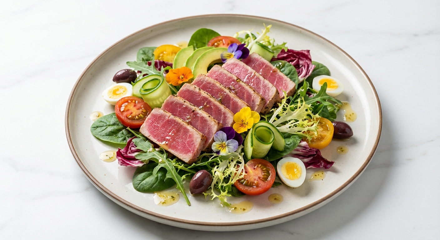 Tuna Salad on Mixed Greens