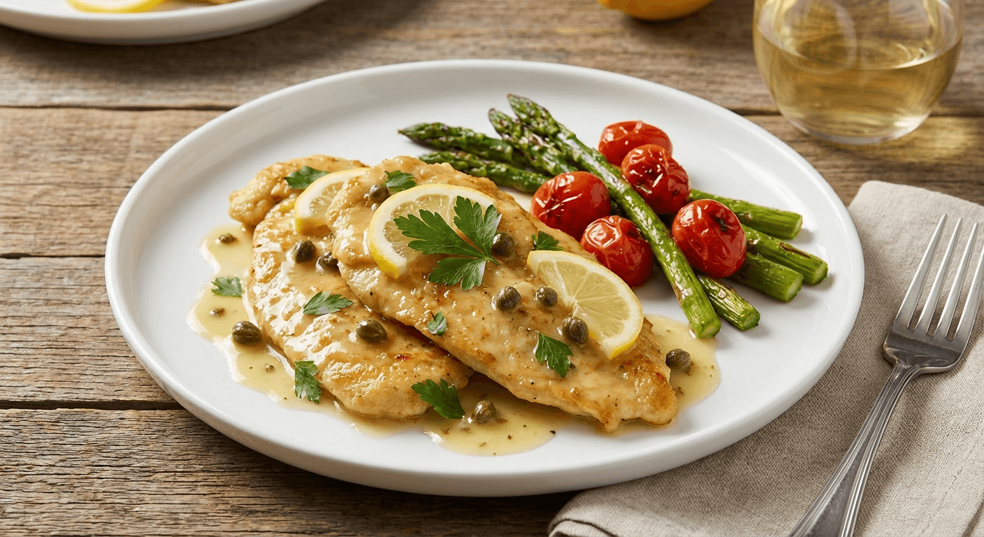 Chicken Piccata with Lemon Caper Sauce