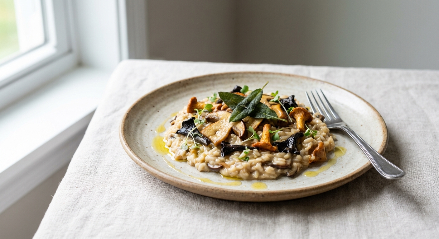 Gluten-Free Dairy-Free Mushroom Risotto