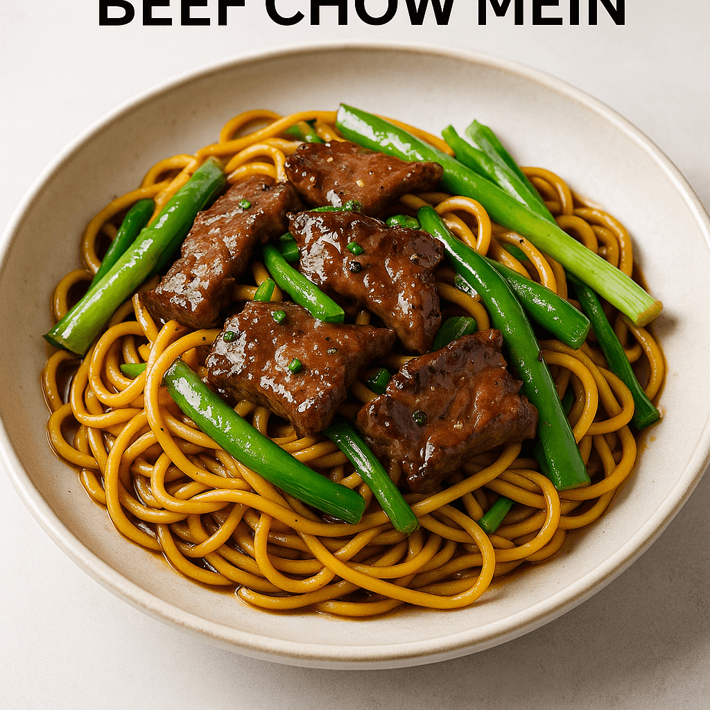 Black Pepper Beef Chow Mein