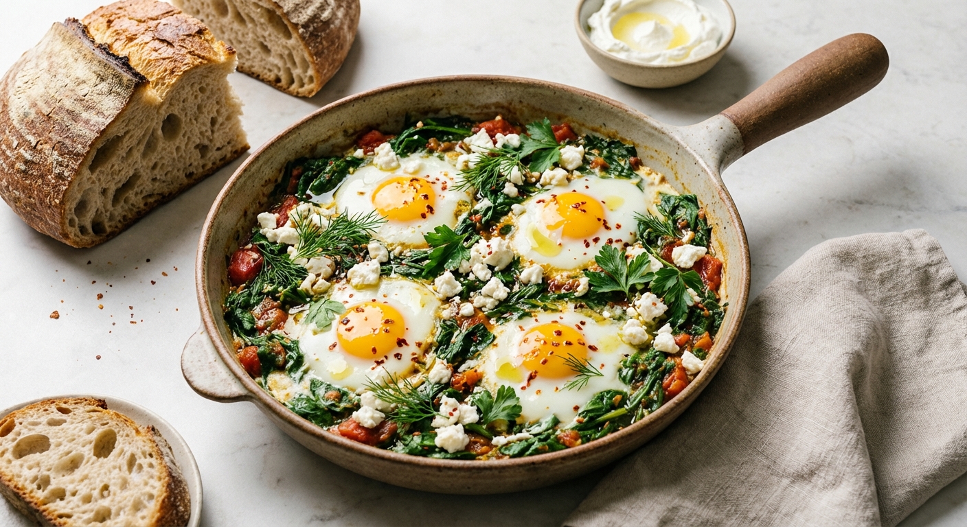 Spinach Shakshuka