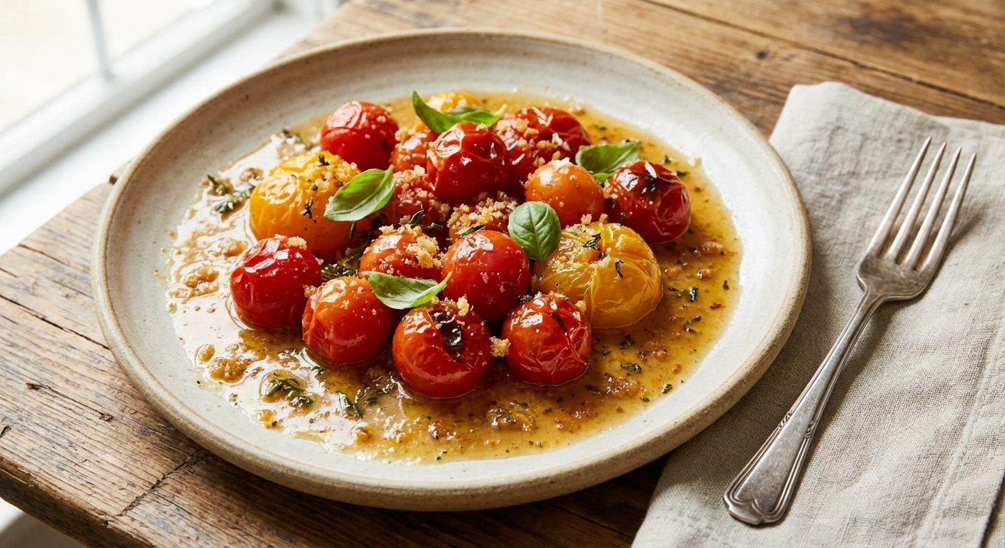 Slow-Roasted Sweet Tomato Confit with Browned-Butter Finish