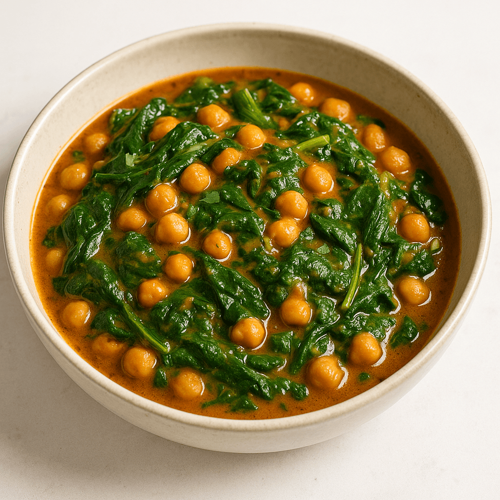 Spinach Chickpeas Curry