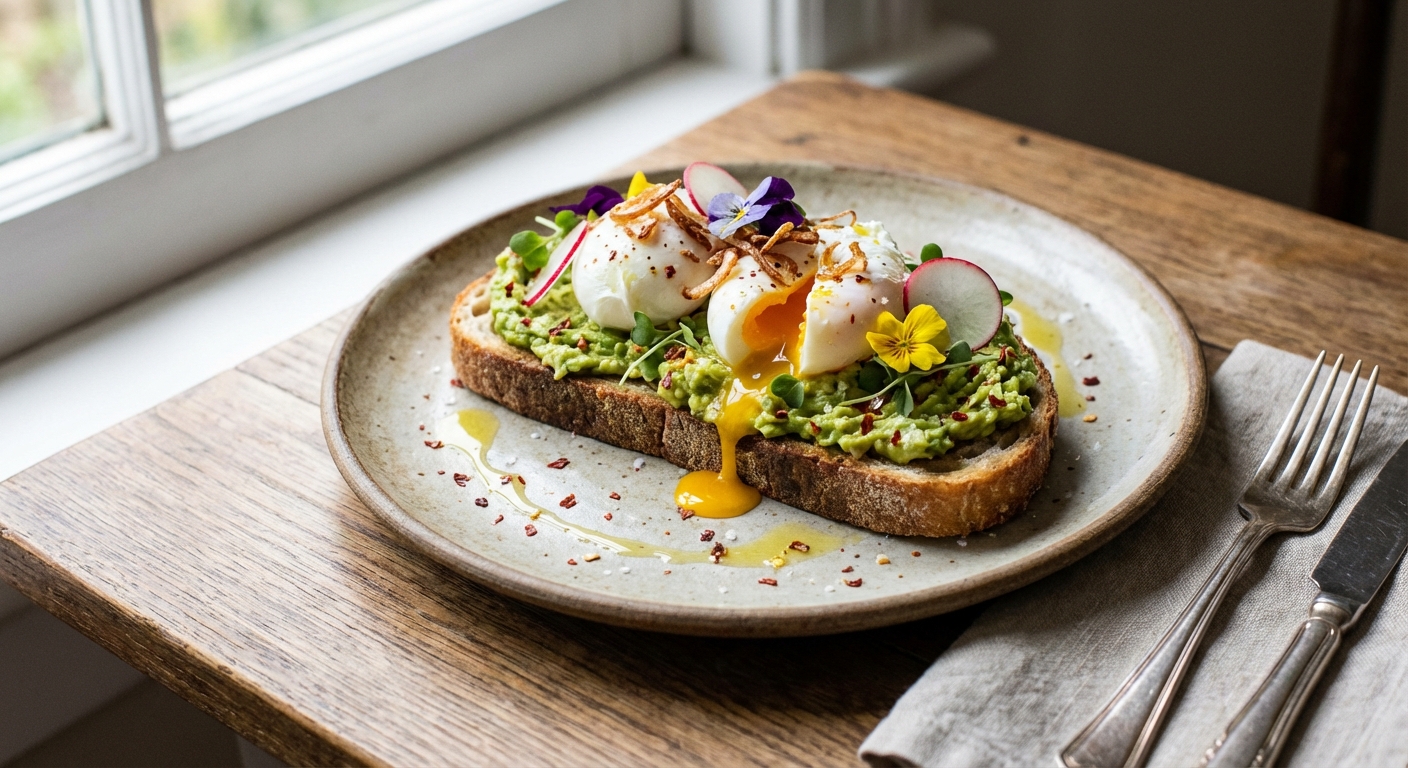 Avocado Toast with Poached Eggs
