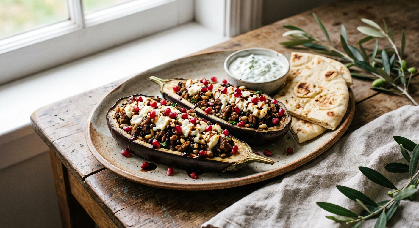 Baked Stuffed Eggplant