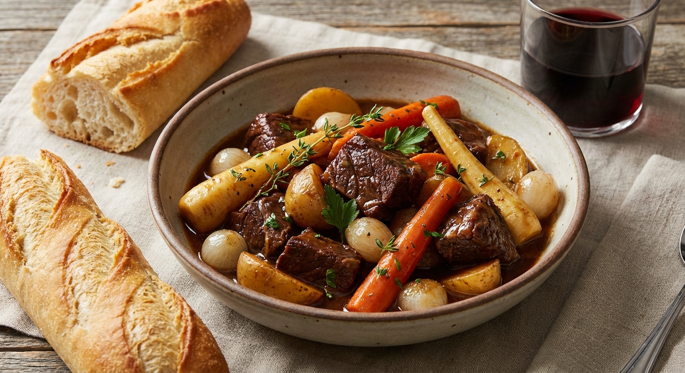 Hearty Beef Stew with Root Vegetables