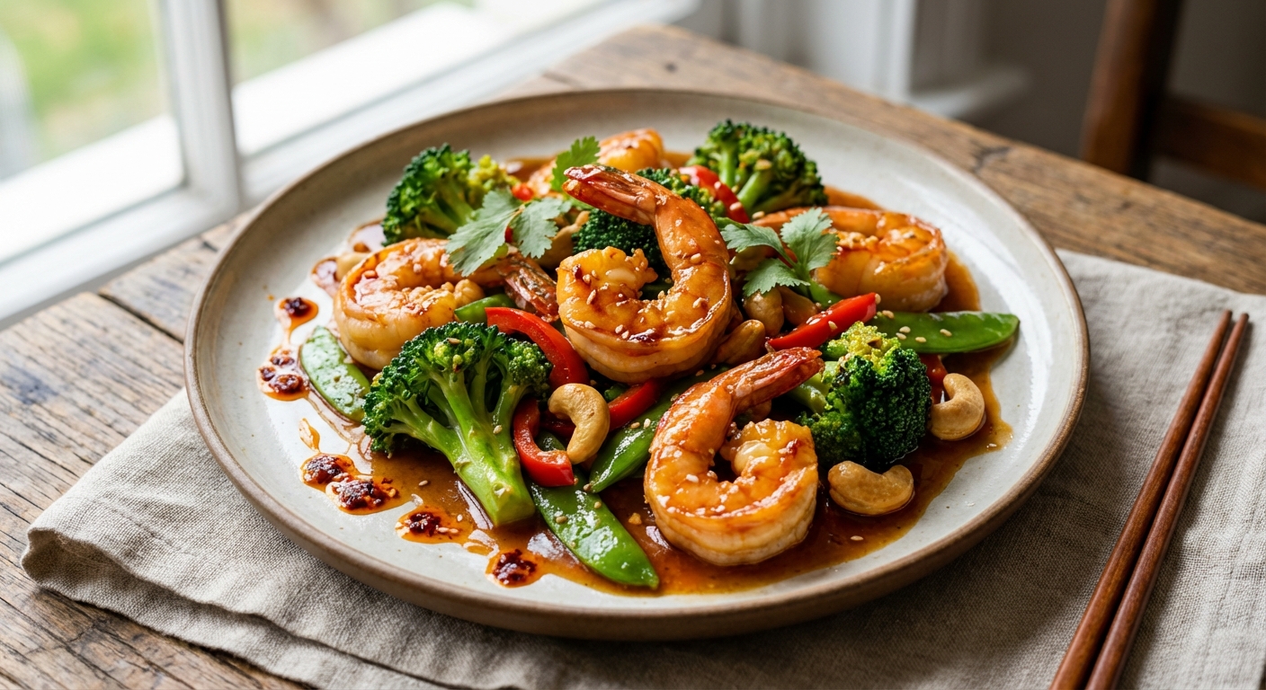 Shrimp and Broccoli Stir-Fry