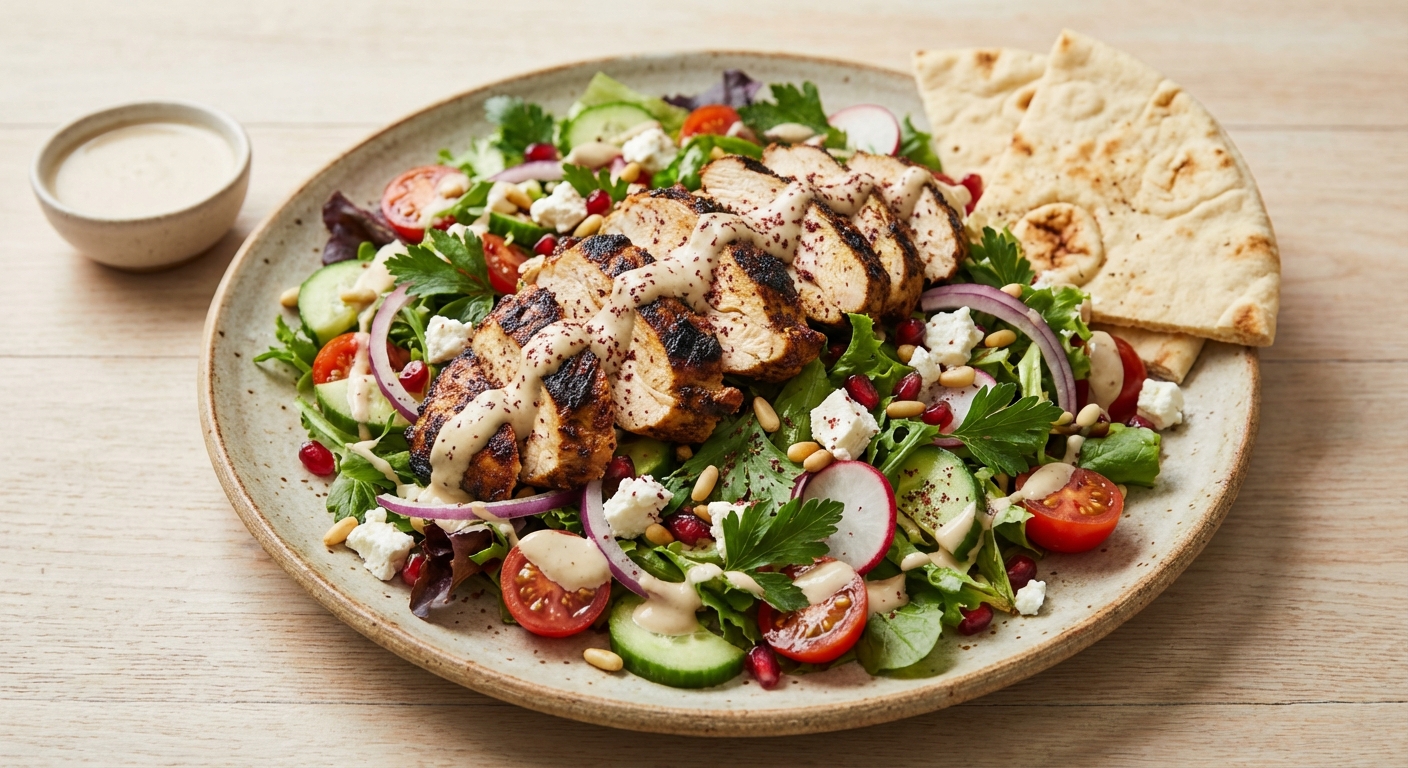 Grilled Chicken Shawarma Salad