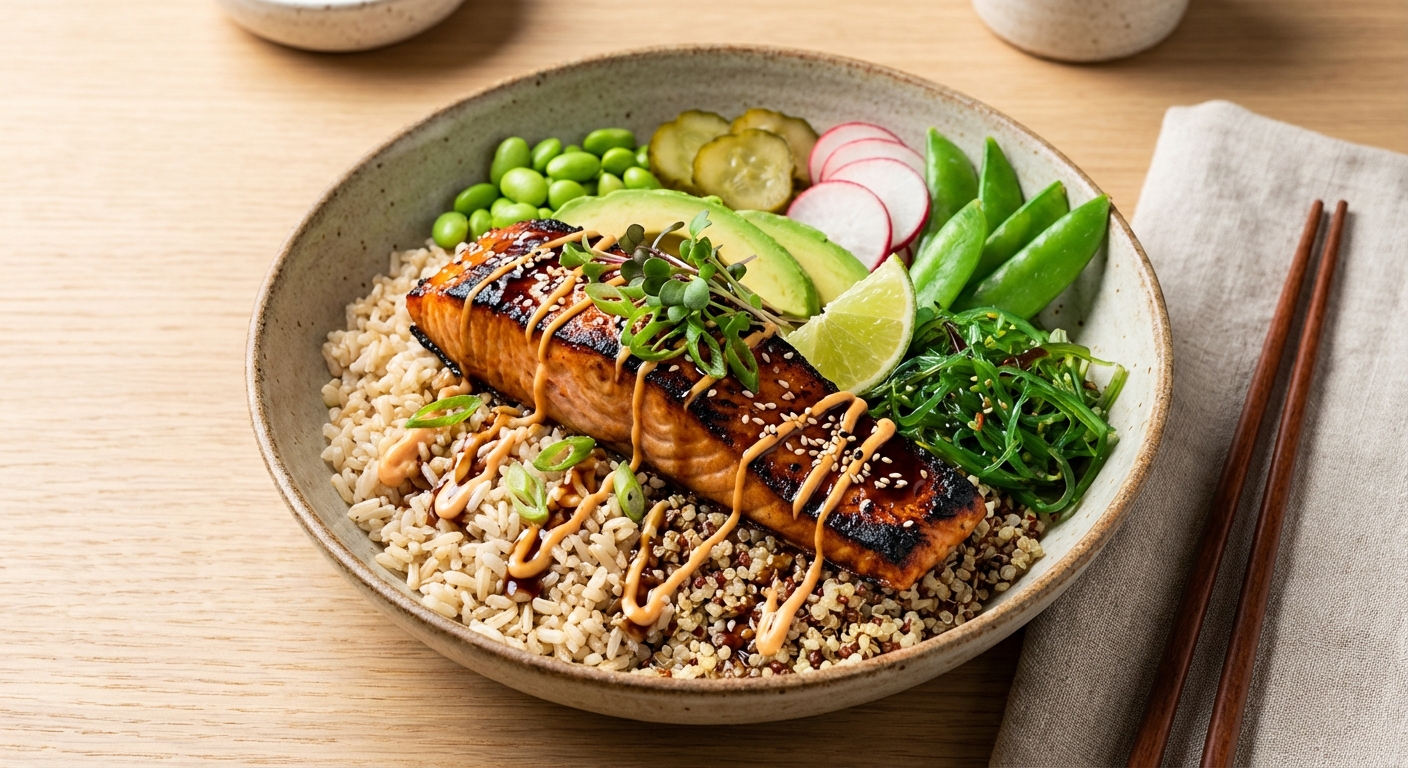 Teriyaki Salmon Bowl