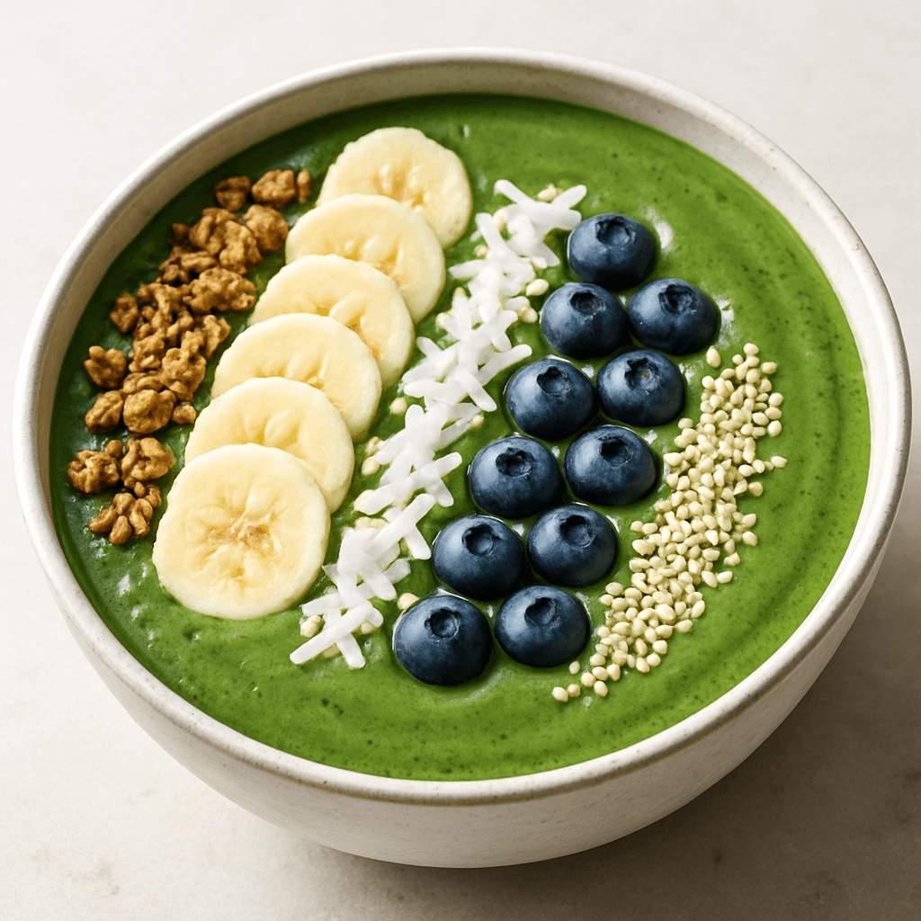 Spinach Banana Smoothie Bowl