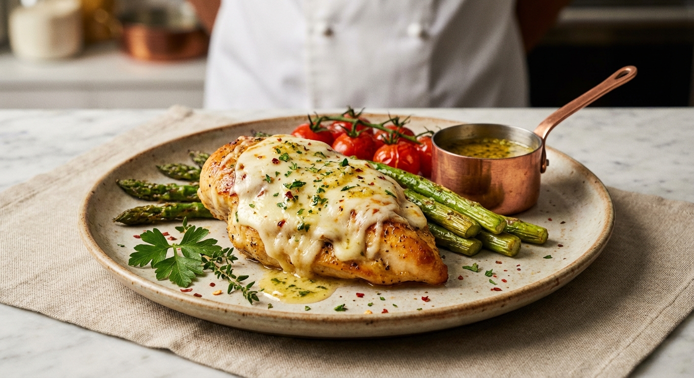 Cheesy Garlic Butter Chicken