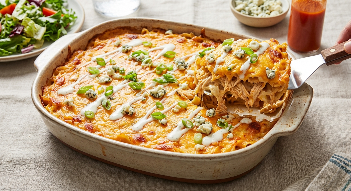 Buffalo Chicken Casserole
