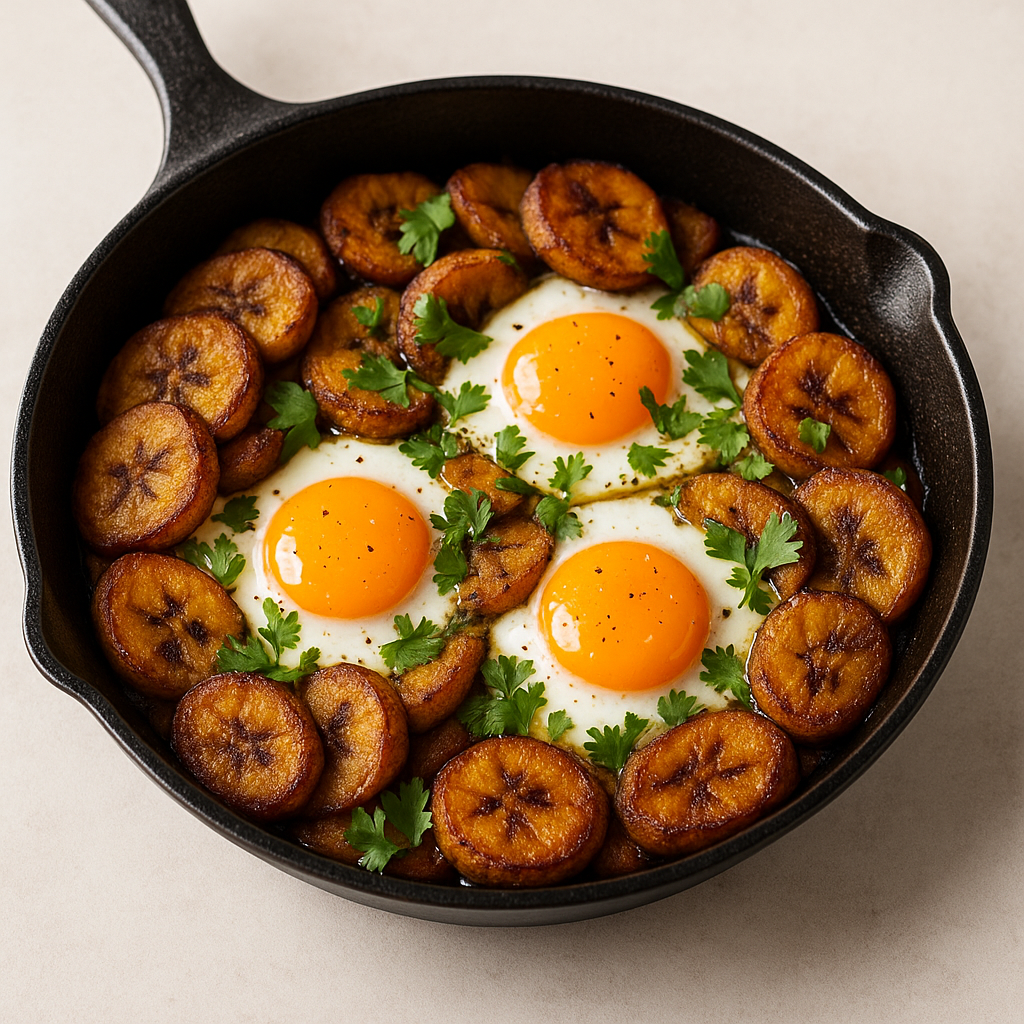 Plantain & Egg Skillet with Cilantro