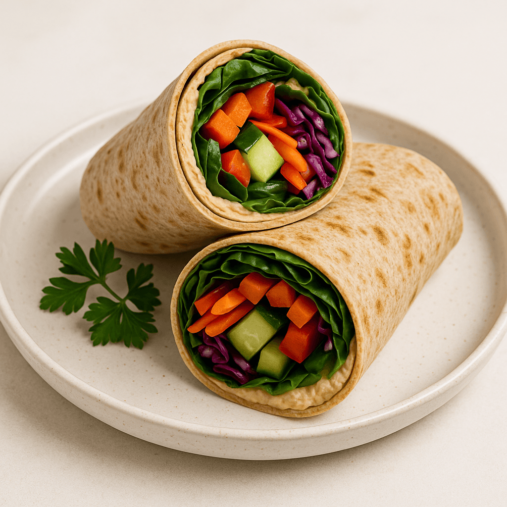 Hummus and Veggie Wraps