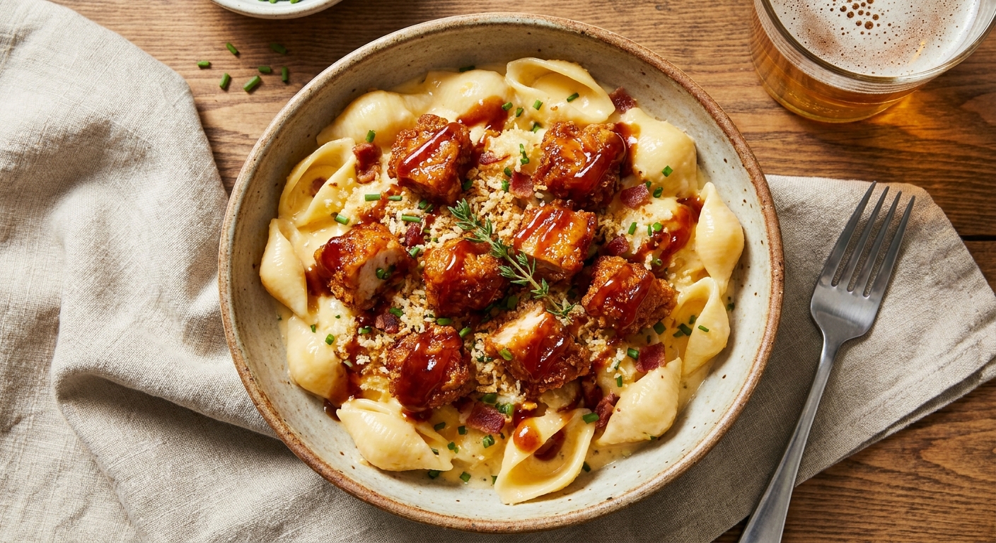 Honey BBQ Chicken Mac ’n’ Cheese