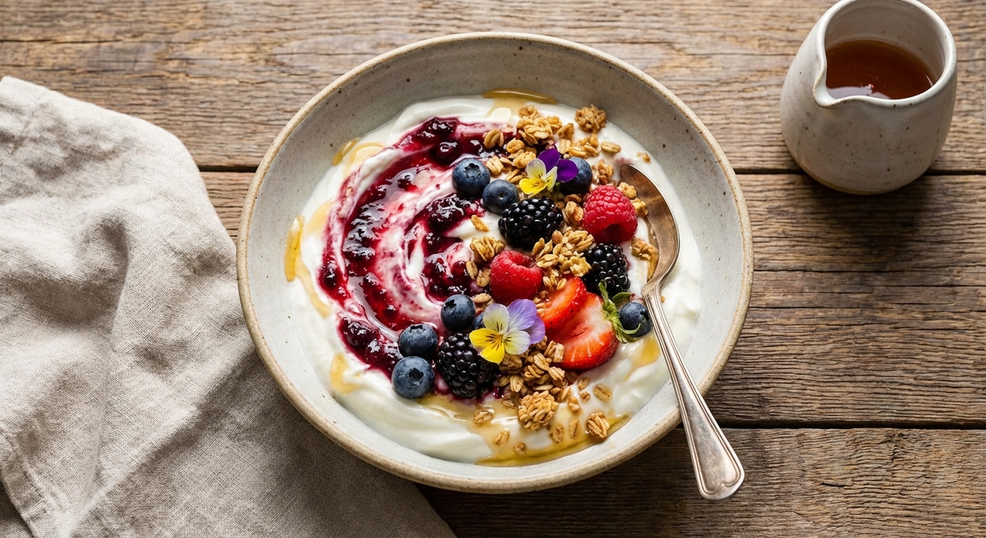 Greek Yogurt with Berries and Granola