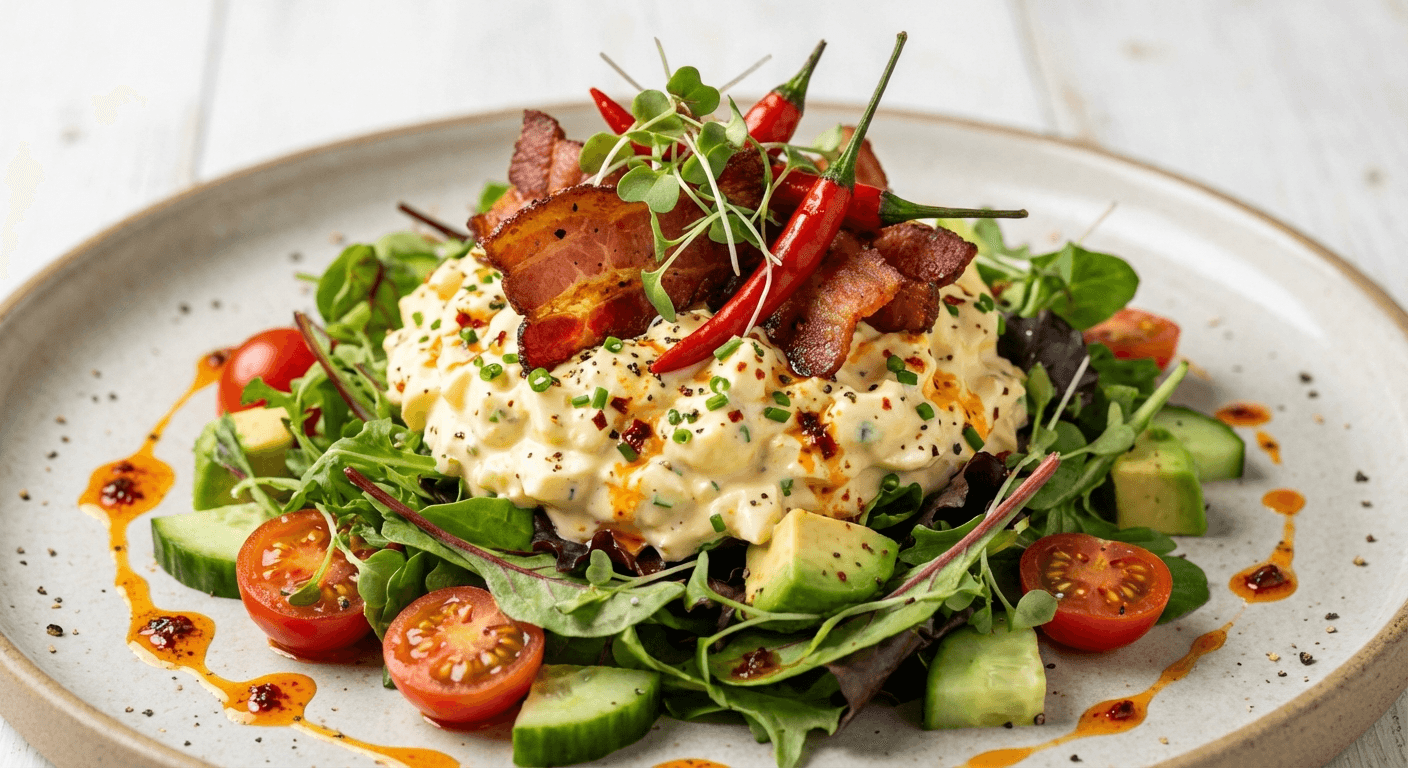 Spicy Bacon & Egg Mayonnaise Salad