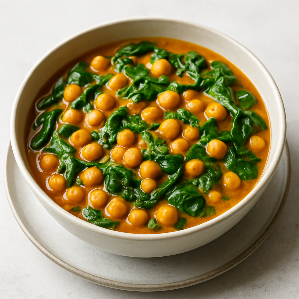 Chickpea and Spinach Curry
