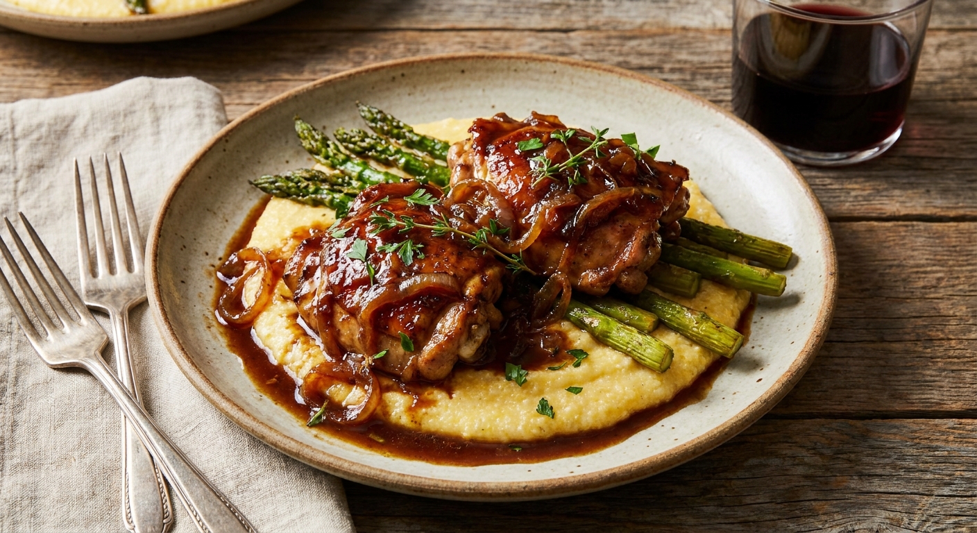 Slow-Cooker Brown-Sugar & Caramelized Onion Chicken (Crock Pot)