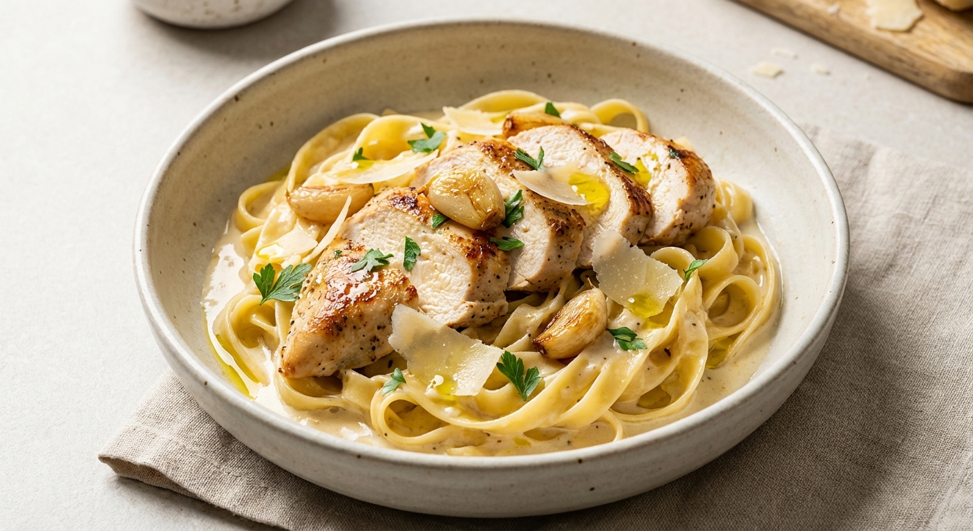Creamy Garlic Chicken Pasta