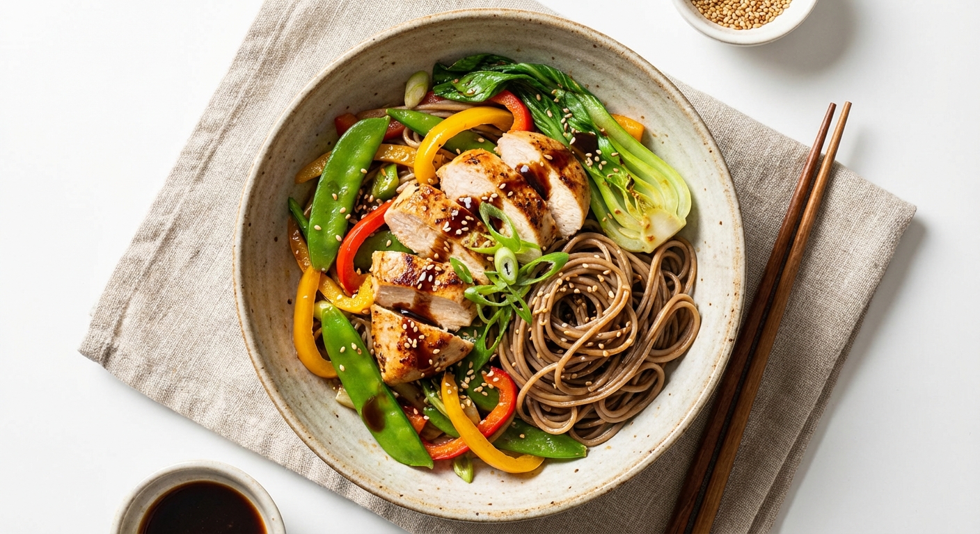 Chicken & Vegetable Stir-Fry with Soba Noodles