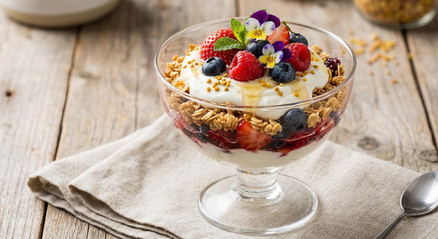 Greek Yogurt & Berry Oat Parfait - Variation 2