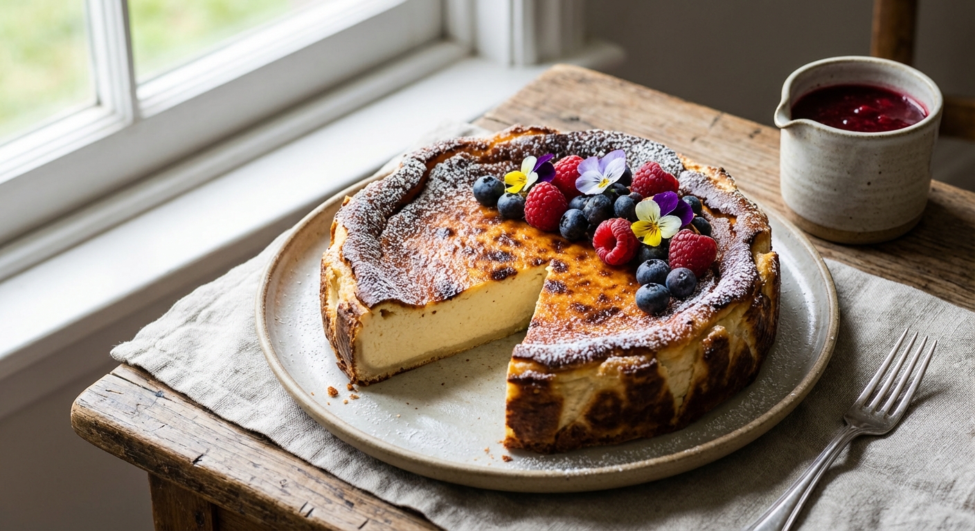 Classic Baked Cream Cheese Tart (Rustic Cheesecake Tart)