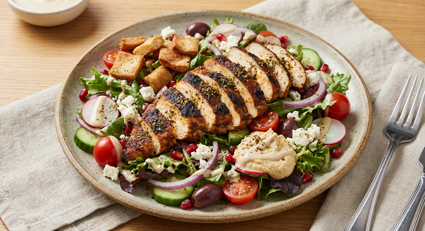 Grilled Chicken Shawarma Salad