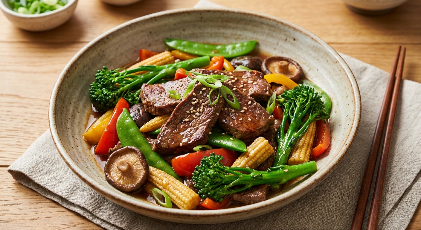 Beef Stir-Fry with Mixed Vegetables