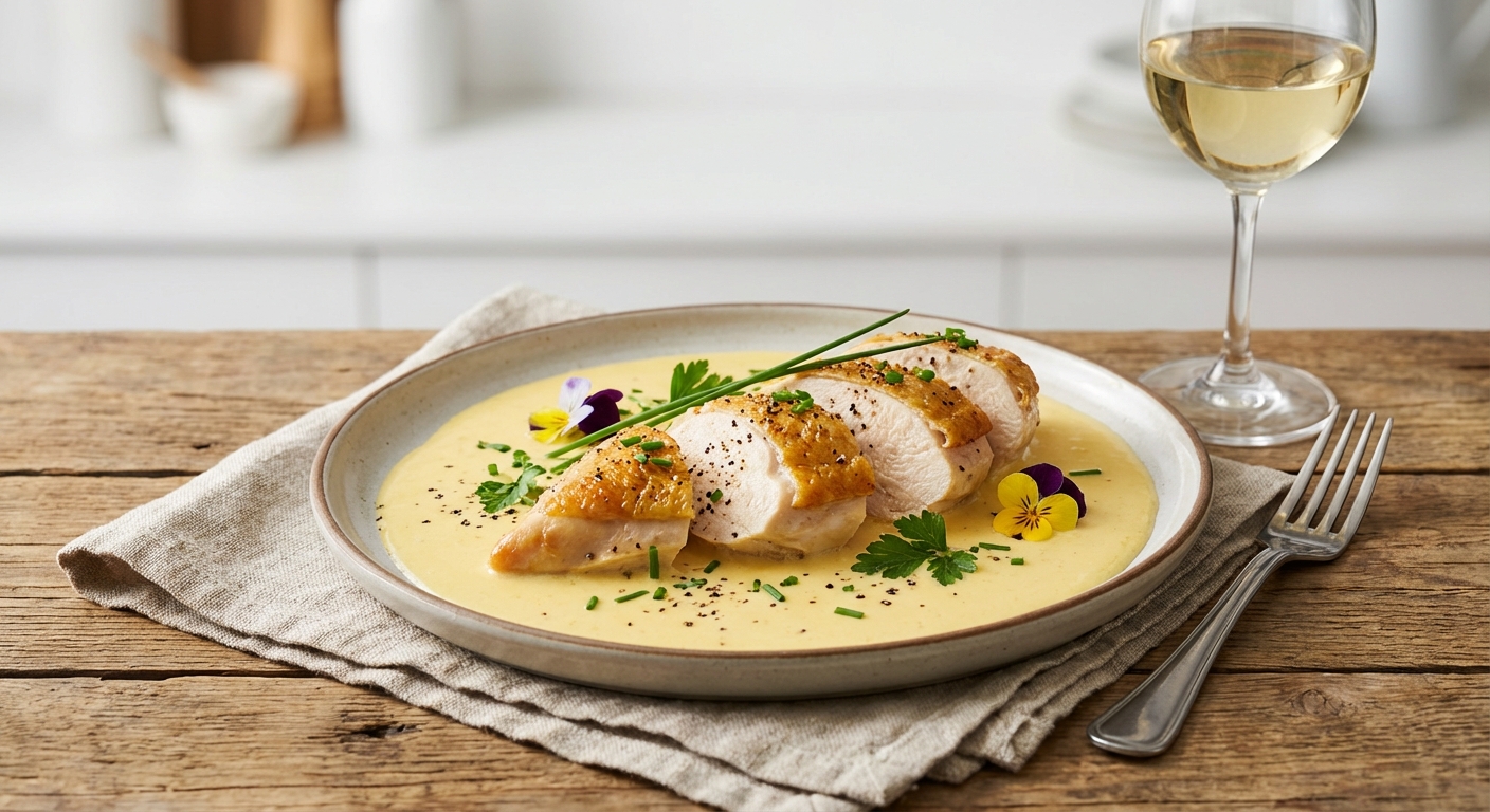 Chicken in Creamy Egg Sauce - Delicious Homemade Recipe