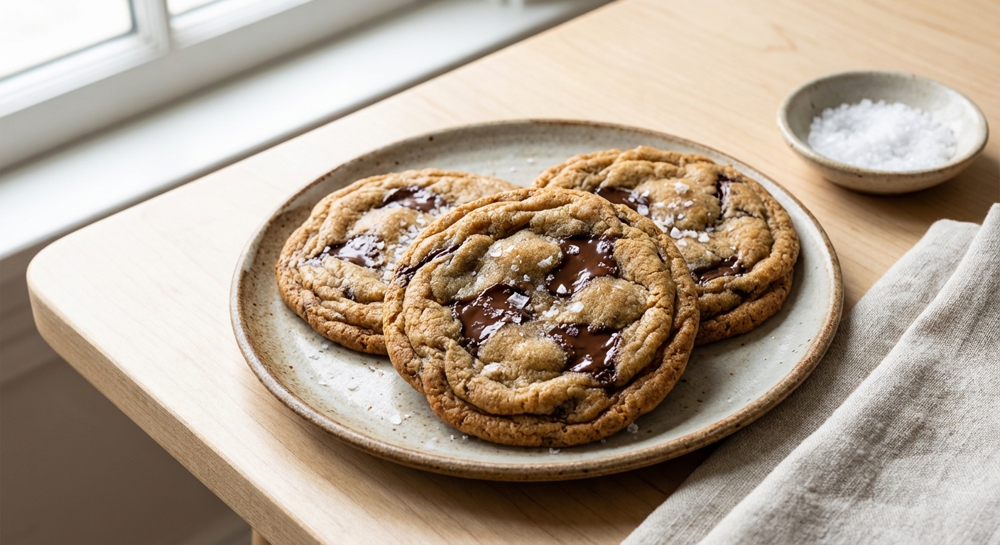 Brown-Butter Sea-Salt Chocolate Chip Cookies