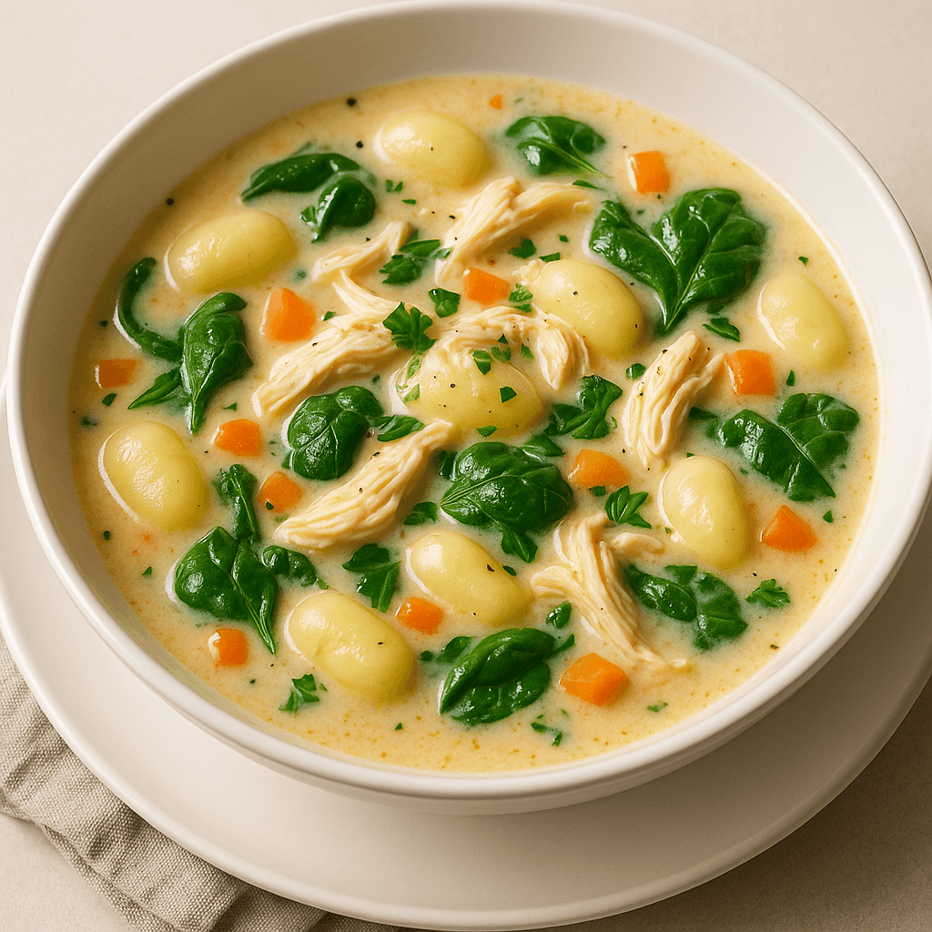 Chicken Gnocchi Choke Me Soup