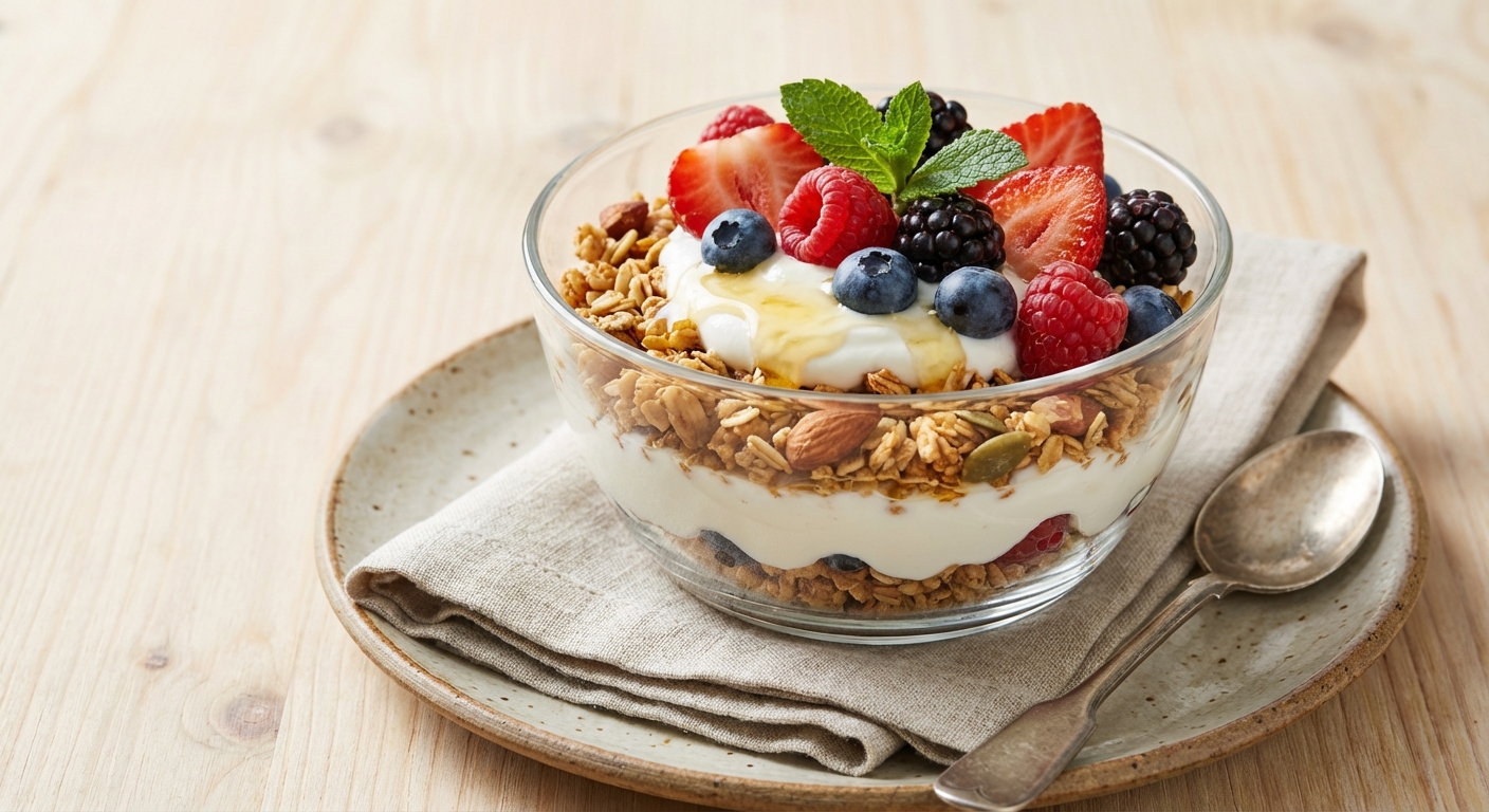 Greek Yogurt & Berry Granola Parfait