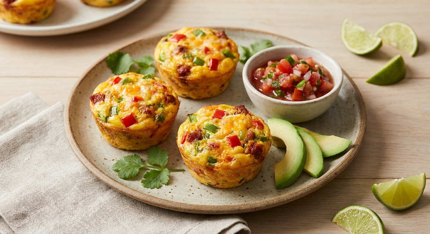 Keto Mexican Egg Muffins