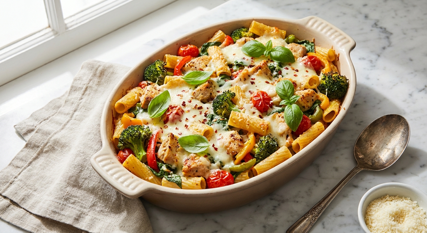 Chicken and Veggie Pasta Bake