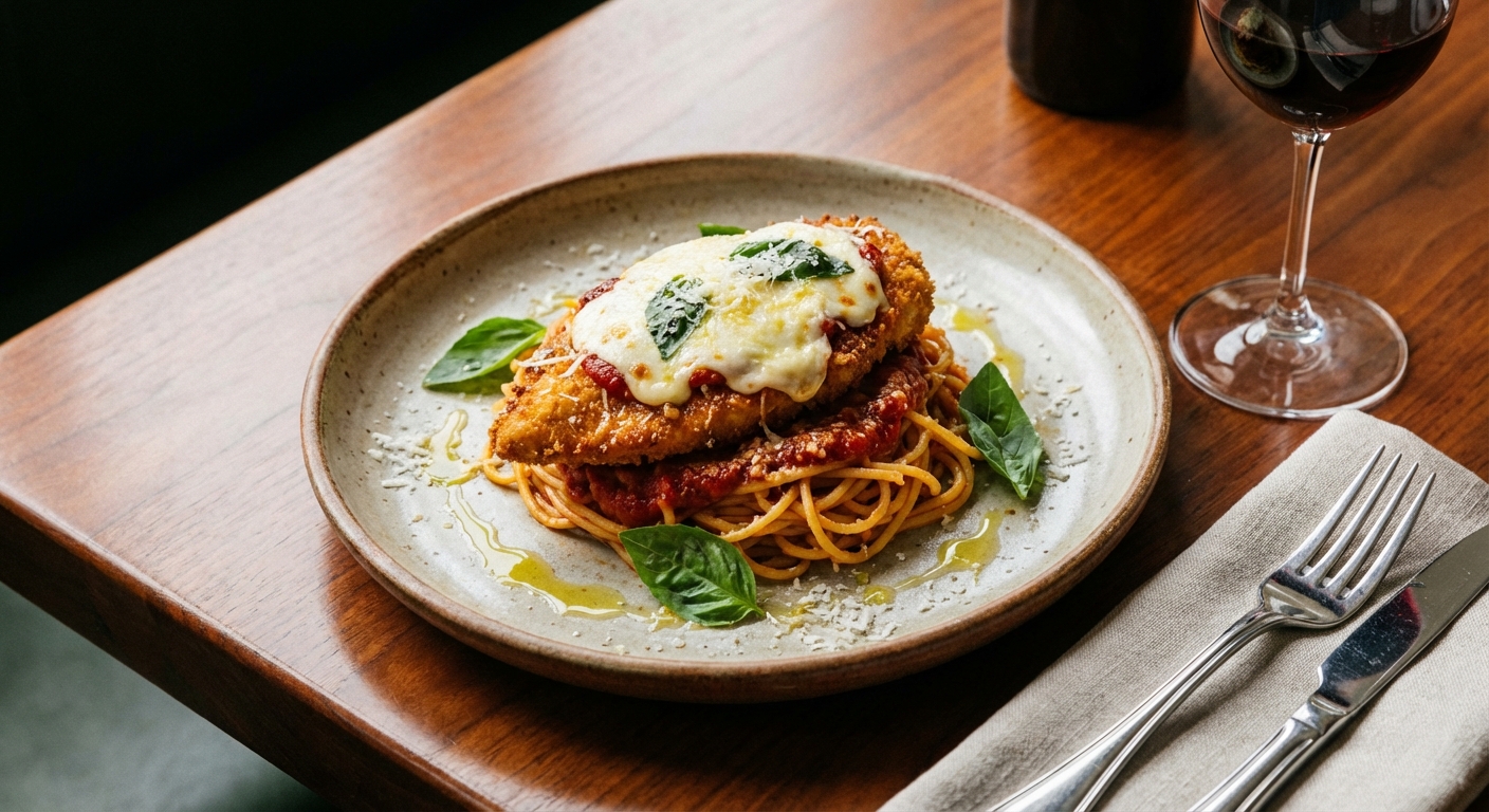 Chicken Parmesan with Spaghetti