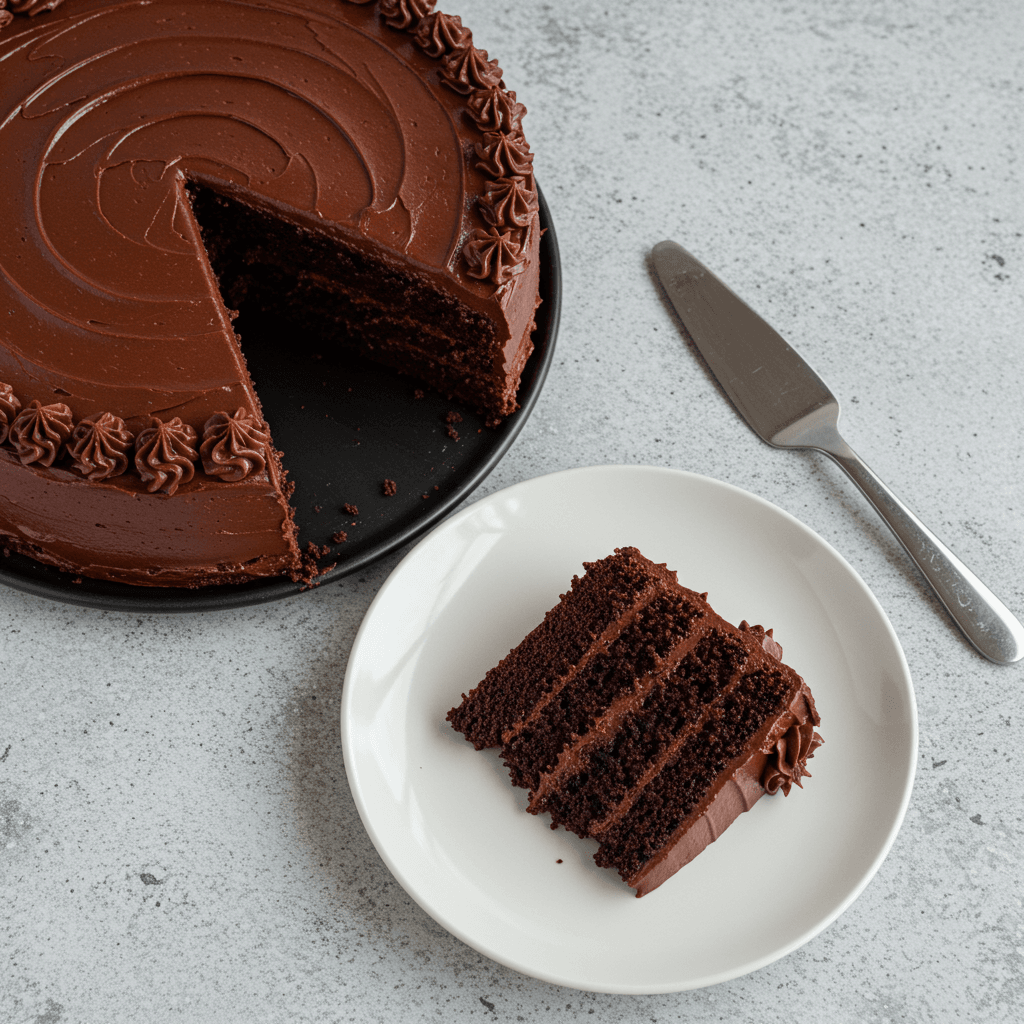 Rich Chocolate Cake with Chocolate Frosting - Delicious Homemade Recipe