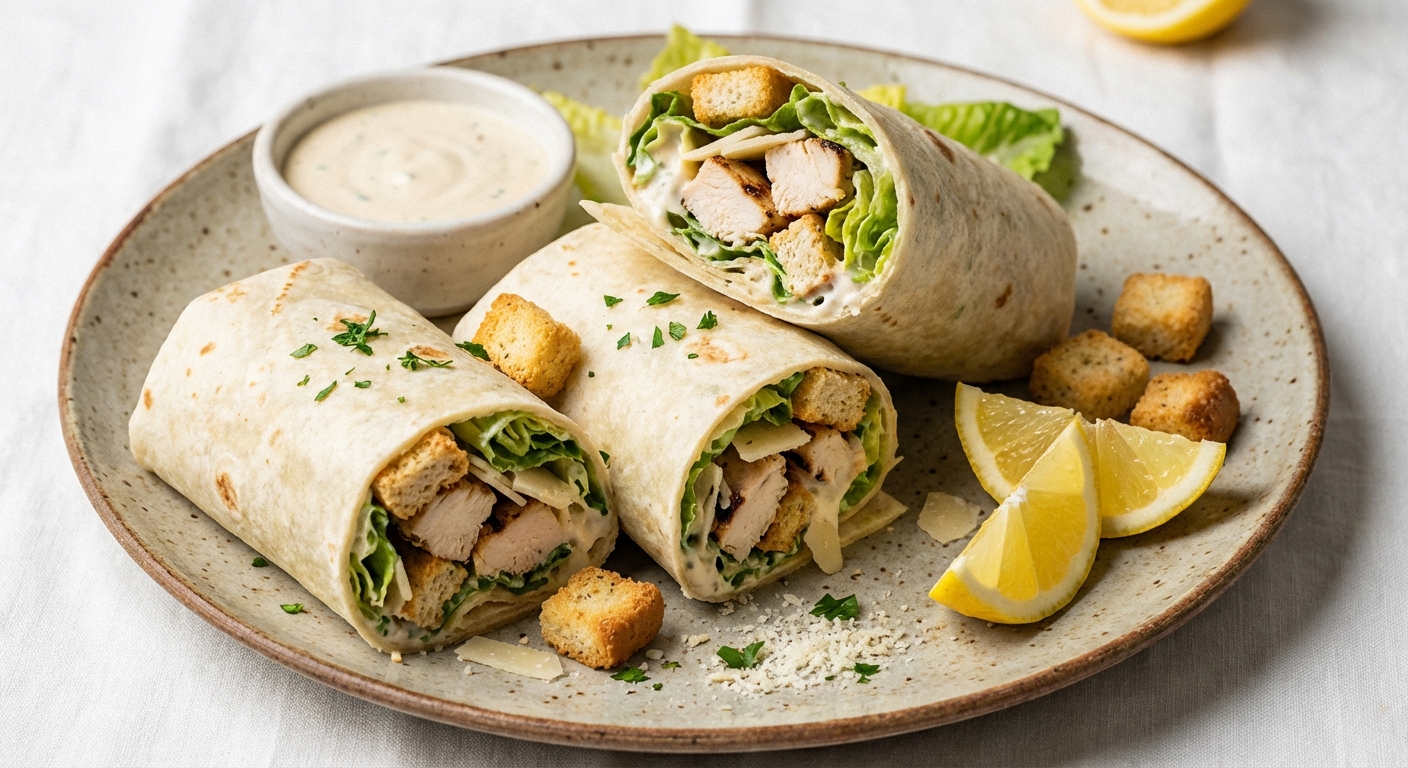 Chicken Caesar Wraps