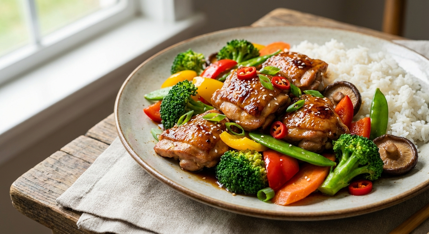 Chicken Teriyaki Stir-Fry with Vegetables
