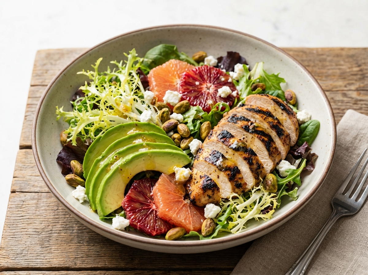 Grilled Chicken & Avocado Citrus Salad