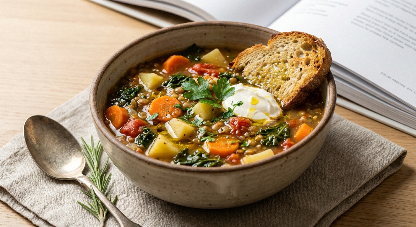 Hearty Gluten-Free Vegetable and Lentil Soup
