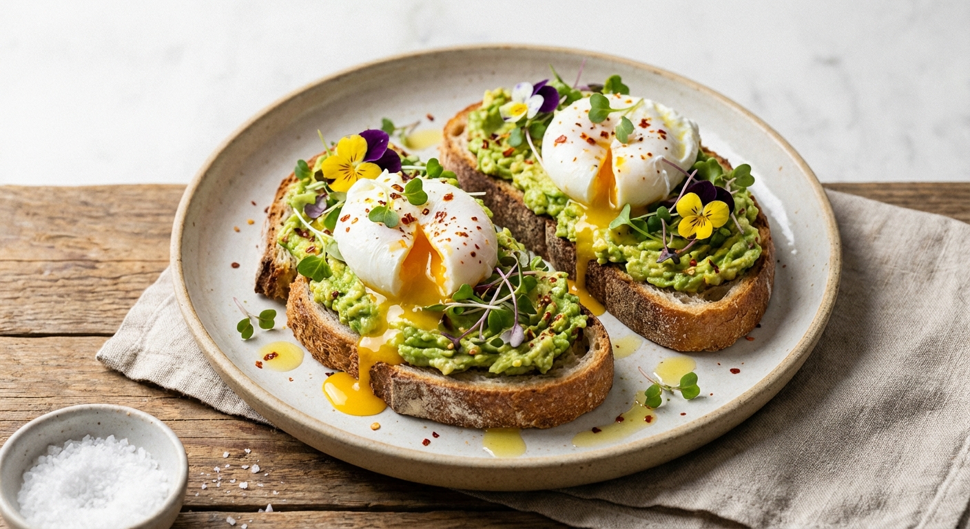 Avocado Toast with Poached Eggs