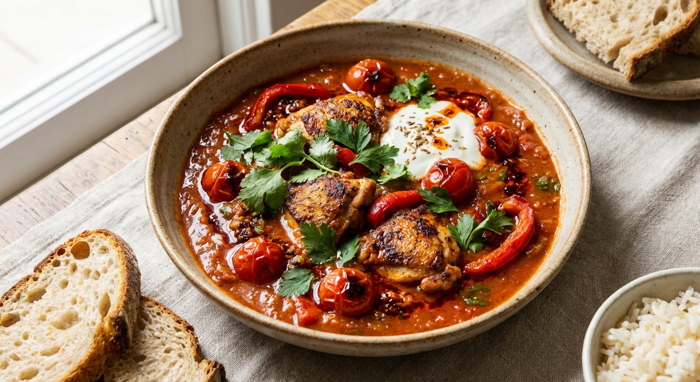 Spicy Chicken Tomato Stew