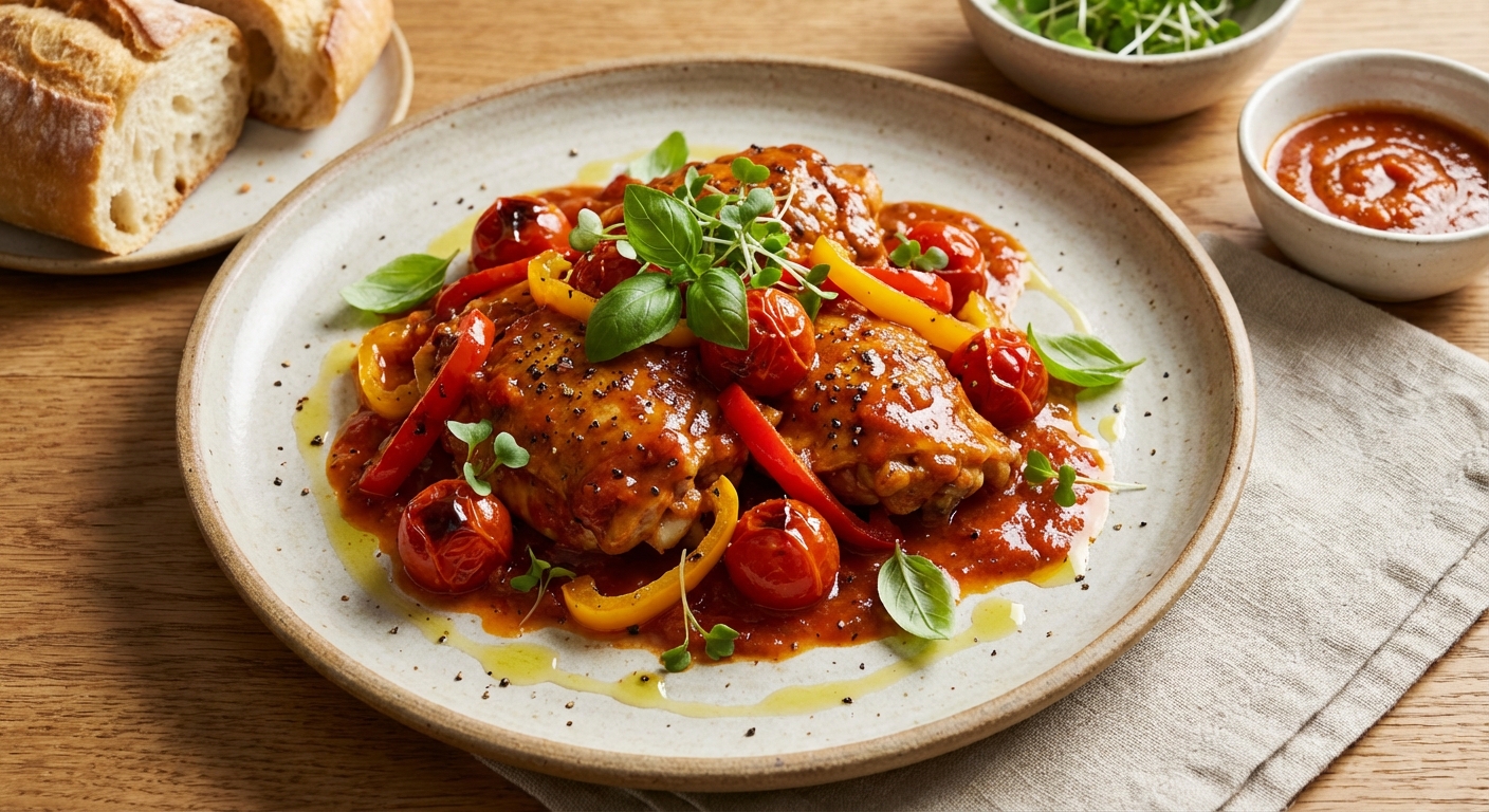 Tomato Pepper Chicken