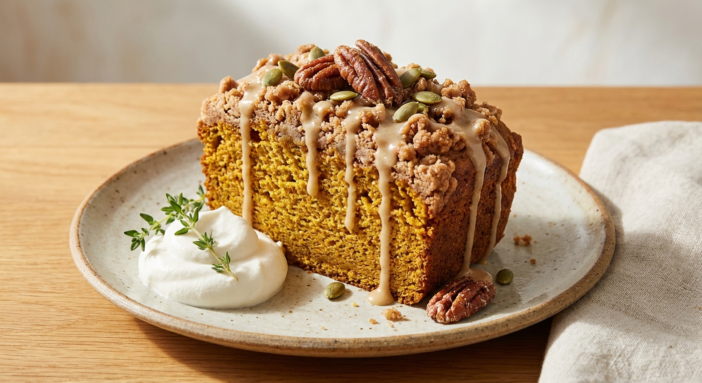 Pumpkin Bread with Streusel Topping