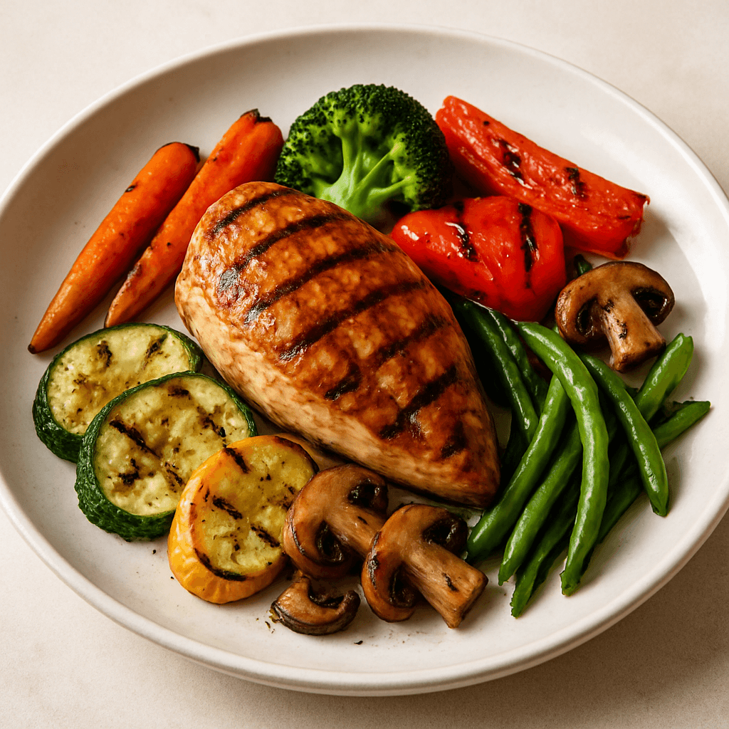 Grilled Chicken with Vegetables
